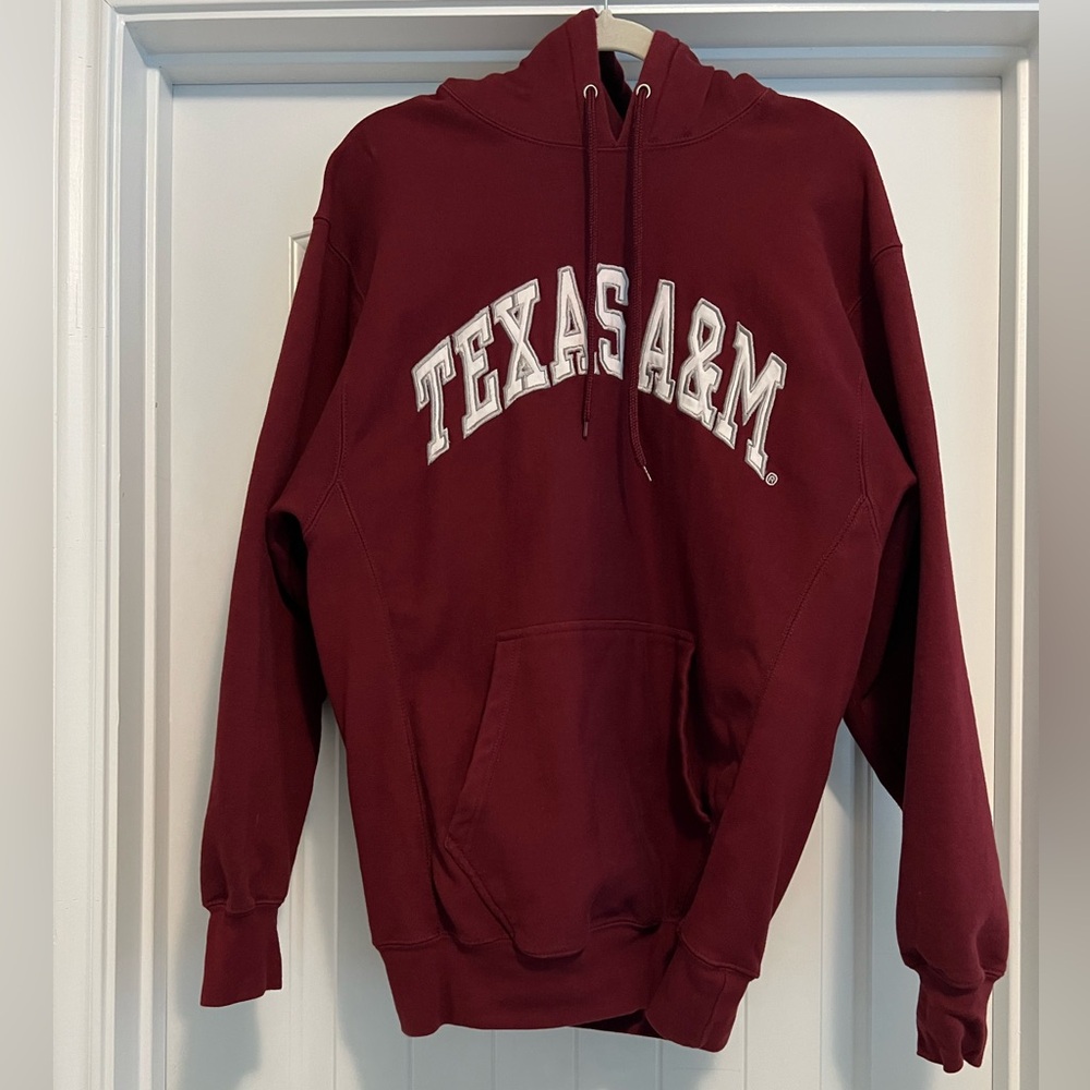 Texas A&M Aggies Hoodie Maroon Steve & Barry’s Size M Unisex College Sweatshirt